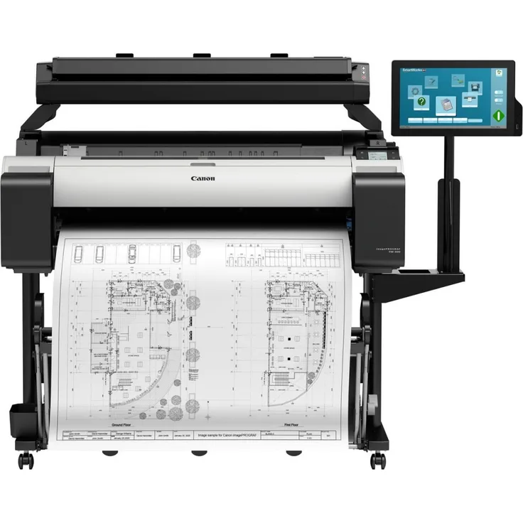 Canon imagePROGRAF TM-300 T36 AiO Großformatdrucker mit Scanner,PC,Monitor,Stand (A0, 91,44cm, 24...