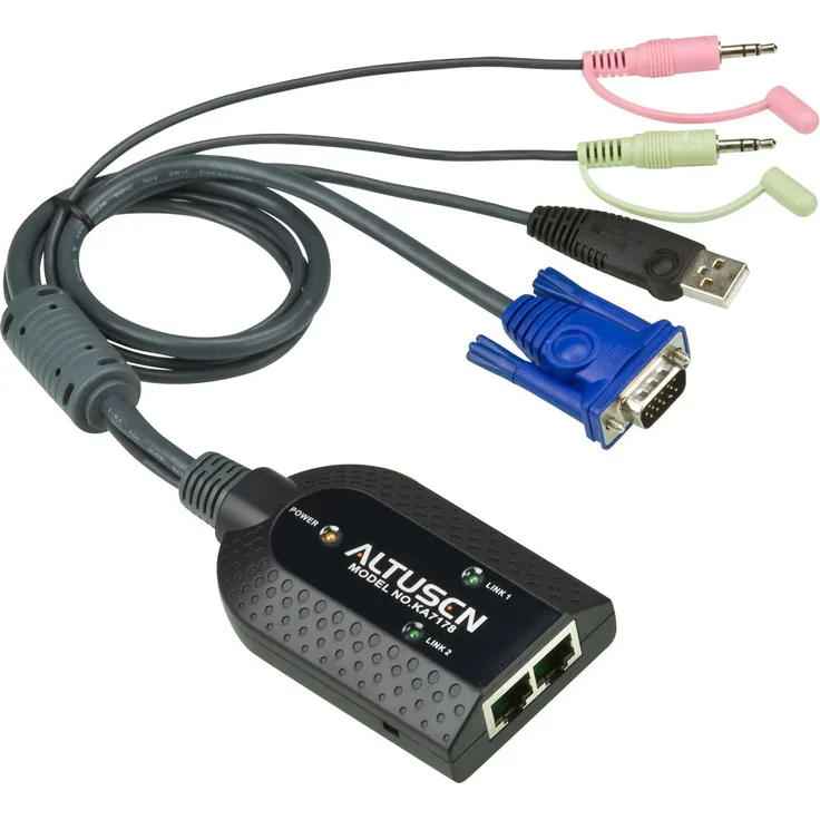 ATEN KA7178-AX Dual VGA auf CAT5e-6 KVM Switch (USB) für KM0932
