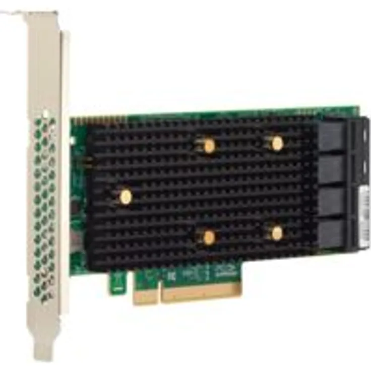Broadcom 05-50008-00 HBA 9400-16i Speicher-Controller - Plug-in-Karte - Low-Profile schwarz
