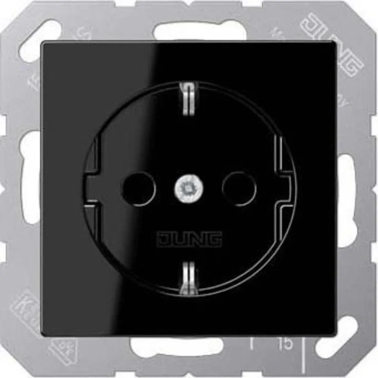 Jung 1520 SW Schuko Steckdose 16 A 250 V Serie A schwarz 250 V