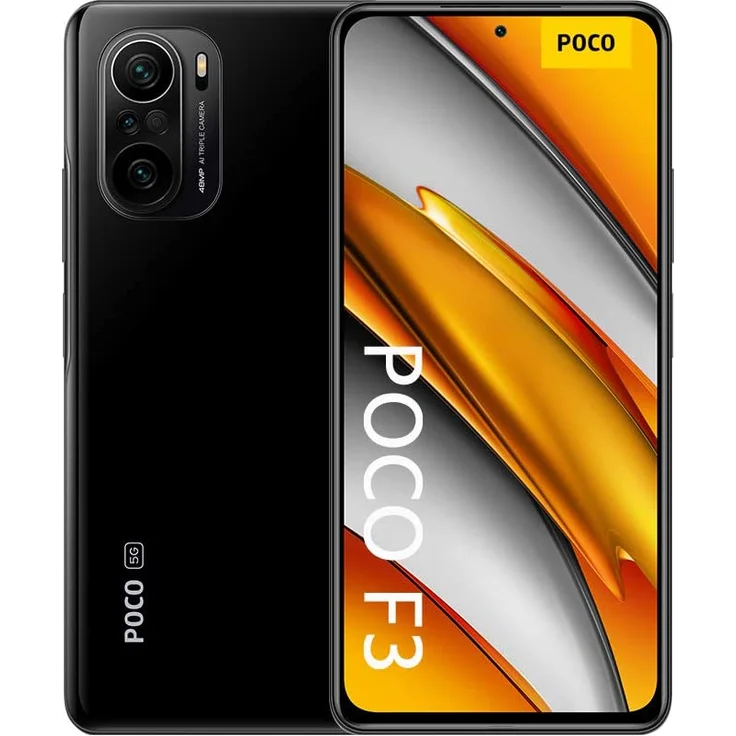 Xiaomi Poco F3 5G Smartphone 16,9cm (6,65 Zoll) AMOLED-Display, 256GB interner Speicher, 8GB RAM, Dual-SIM, Android 11, Night Black – Bild 1