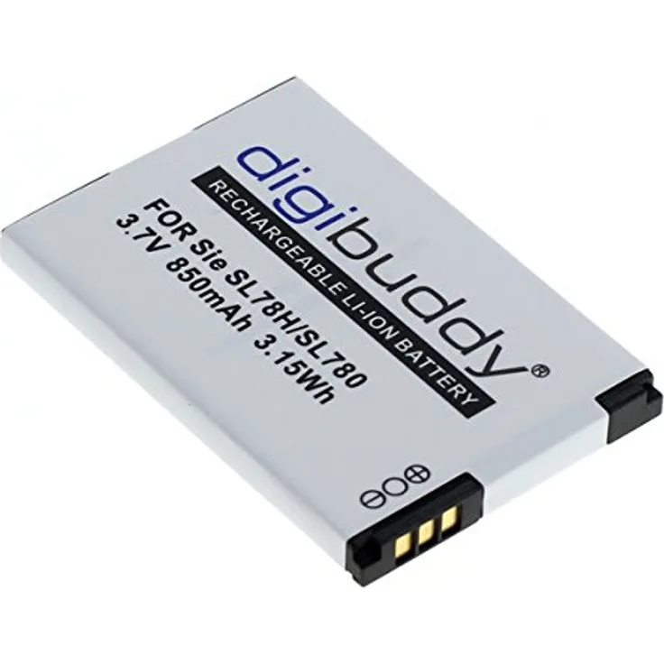 digibuddy Akku für Siemens Gigaset SL78 / SL78H / SL780 / SL785 / SL788 / SL400 / SL400A / SL400H / SL610H Pro / SL610 H Pro / X656 / Openstage SL4 / SL4 Professional 850mAh [ersetzt: V30145-K1310K-X444 / V30145-K1310-X445 / S30852-D2152-X1] Li-Ion