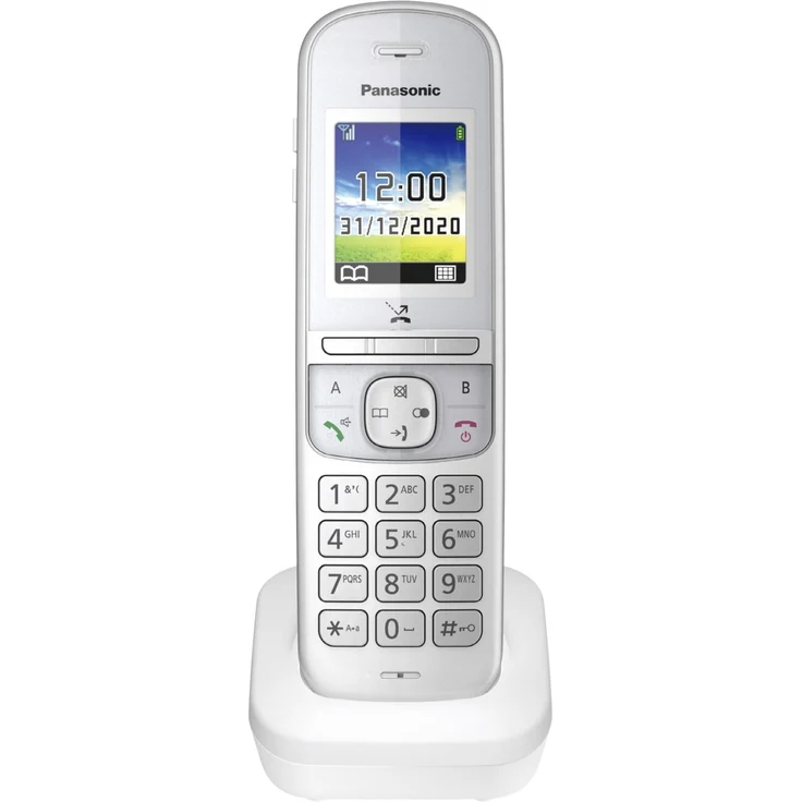 Panasonic Schnurlostelefon KX-TGH710GG mit Farbdisplay und Babyphone – Bild 1