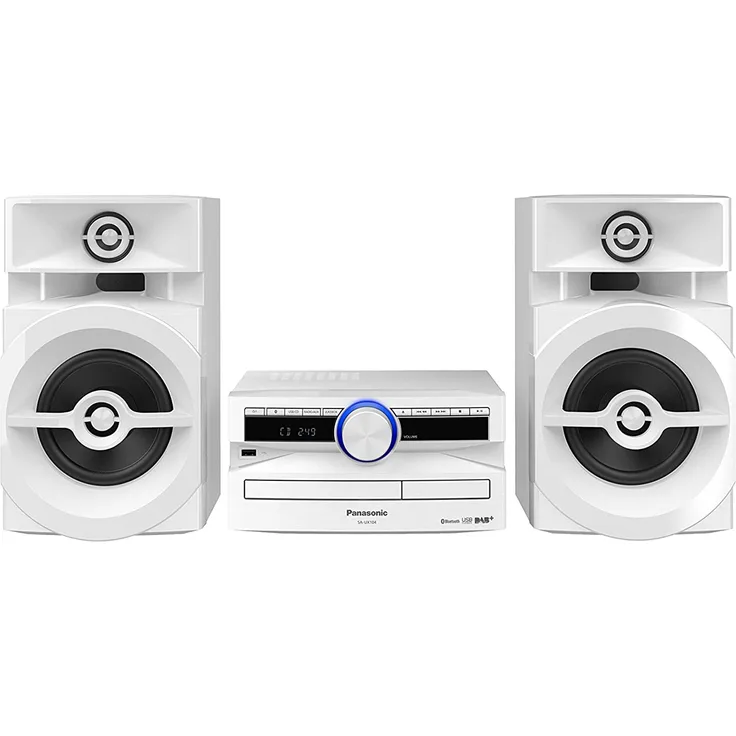 Panasonic SC-UX104EG-W CD-Micro-Musik (Bluetooth, Tuner (DAB+-FM), USB, AUX-IN, DJ Jukebox, 300 Watt RMS) weiß
