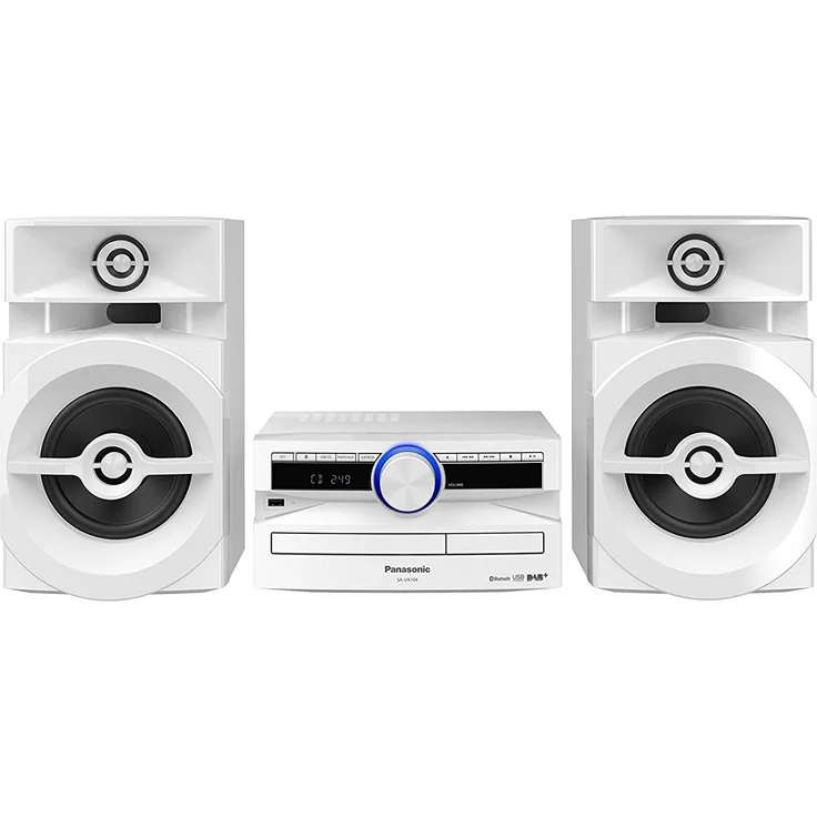Panasonic SC-UX104EG-W CD-Micro-Musik (Bluetooth, Tuner (DAB+-FM), USB, AUX-IN, DJ Jukebox, 300 Watt RMS) weiß – Bild 1