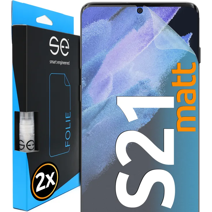 smart engineered Matte Schutzfolie, geeignet für Samsung Galaxy S21 5G, Displayschutzfolie, matt