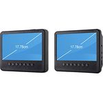 Reflexion DVD7052 tragbarer DVD-Player Auto 17,8 cm (7 Zoll) mit 2 Bildschirmen, USB, Kopfhörer-Ausgang, 12 Volt-Adapter, Halterung Kopfstütze