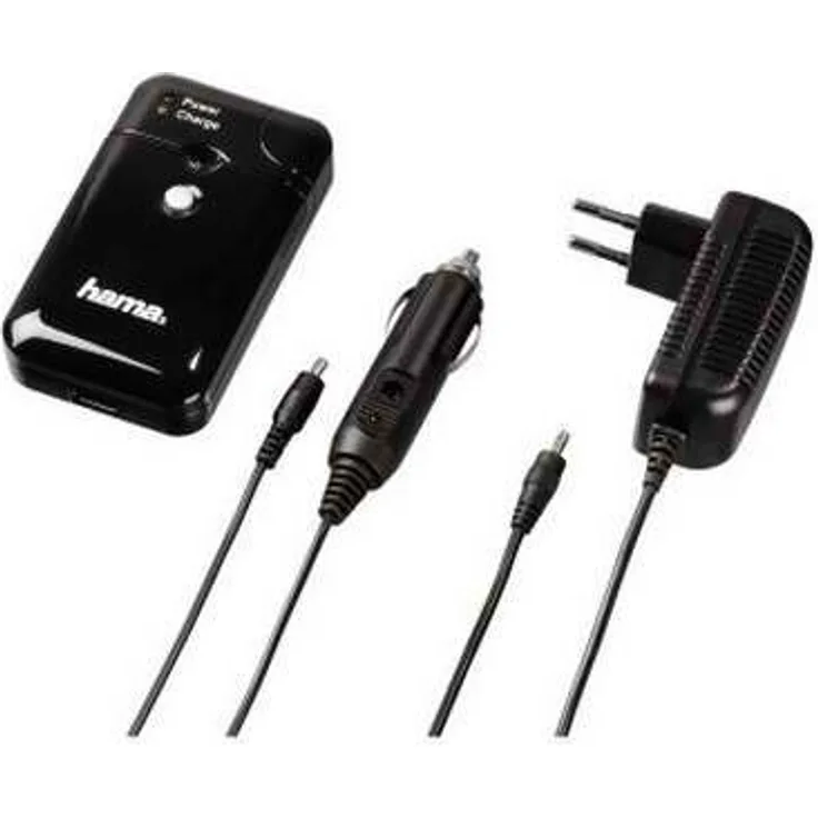 Hama Universal-Ladegerät für Li-Ion-Akkus und AA-AAA-Zellen, Inklusive USB-Anschluss, Delta Multi, Schwarz