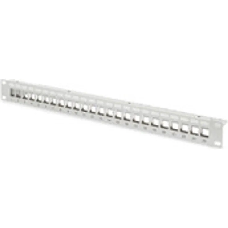 DIGITUS Professional DN-91410-LF Modulares Patch Panel, geschirmt 24-Port, Blank, 1HE, Rack Mount, L