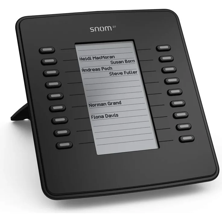 Snom USB Expansion Module D7 For D7xx Phones (High-resolution Black & White Display With Backlight, Daisy Chain Up To 3 Modules) Black