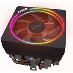 AMD Wraith Prism LED RGB Lüfter für Ryzen 5 & 7 Prozessor AM4/AM2/AM3/AM3+ 4-Pin Anschluss Kupfersockel/Alum Kühlkörper PWM-gesteuert