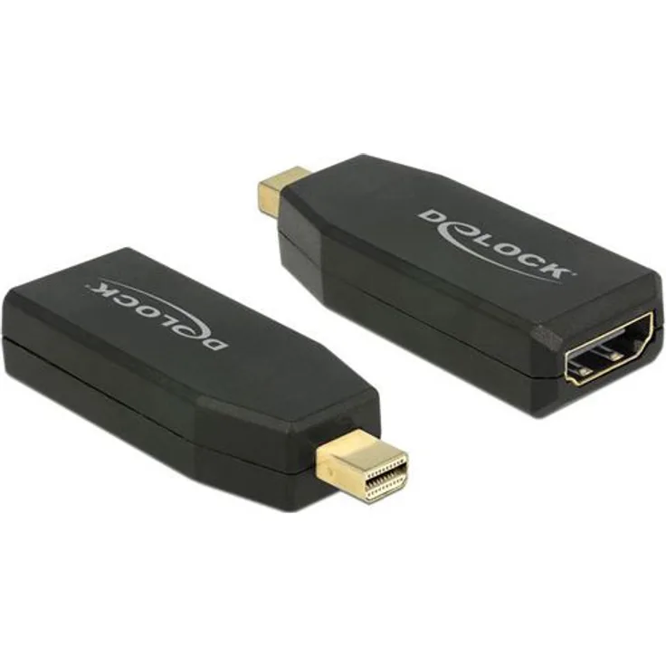 Delock 65581 Adapter mini Displayport 1.2 Stecker > HDMI Buchse 4K Aktiv, schwarz