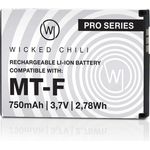 Wicked Chili Akku kompatibel mit AVM Fritz!Fon C5 - C4 - M2 - Fritzfon Telefon Zusatzakku 1x Ersatz-Akku für Original AVM Fritz Fon 312BAT006, 312BAT016 (750mAh Li-Ion)