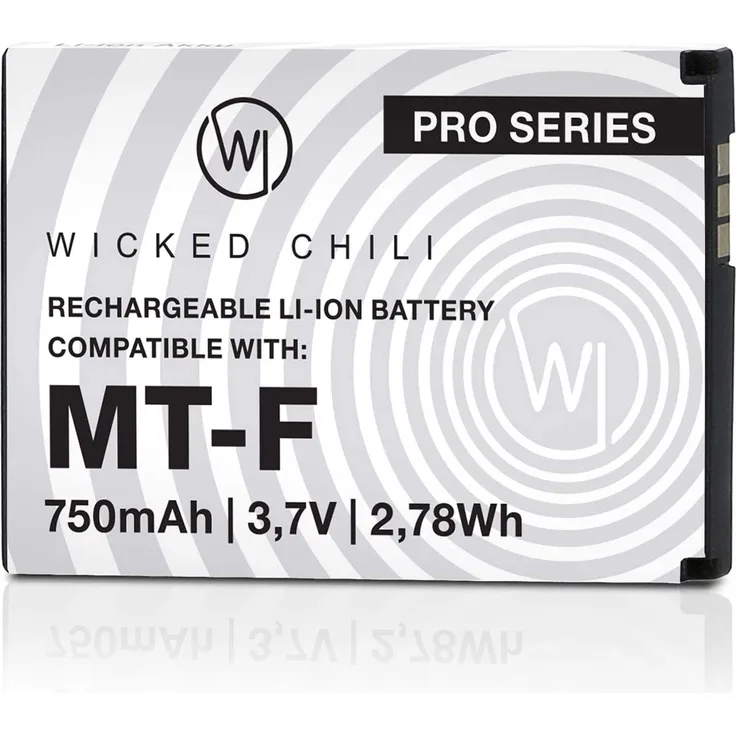 Wicked Chili Akku kompatibel mit AVM Fritz!Fon C5 - C4 - M2 - Fritzfon Telefon Zusatzakku 1x Ersatz-Akku für Original AVM Fritz Fon 312BAT006, 312BAT016 (750mAh Li-Ion)