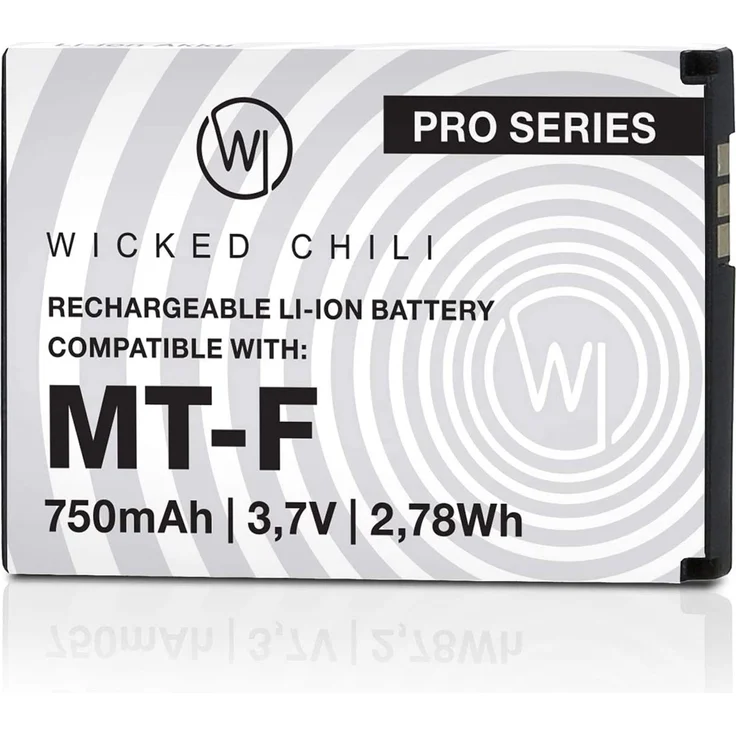 Wicked Chili Akku kompatibel mit AVM Fritz!Fon C5 - C4 - M2 - Fritzfon Telefon Zusatzakku 1x Ersatz-Akku für Original AVM Fritz Fon 312BAT006, 312BAT016 (750mAh Li-Ion)