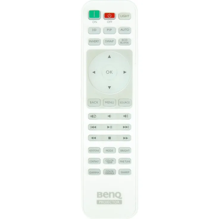 BENQ Fernbedienung 5J.J9M06.001, RCV012 für HT1075, HT1085ST, HT2050, HT2050A, HT2150ST, HT3050, HT4050, MH684, TH670, TH670s, TH683, W1070+, W1070+W, W1075, W1080ST+, W1090, W1110, W1110s, W1120, W1210ST, W1350, W2000, W2000+, W3000