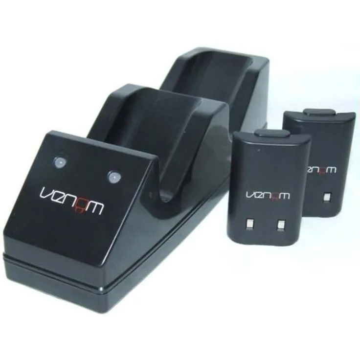 Venom Twin Docking Station für Xbox 360 - Ladestation für Xbox 360 Controller inklusive 2 Zusatz Akkus