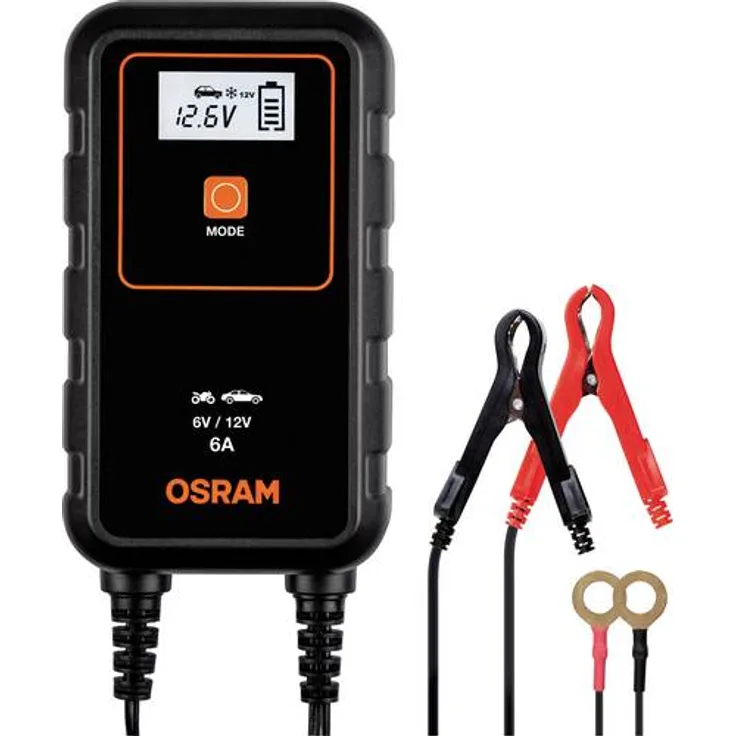 Osram Auto OEBCS906 OEBCS906 Automatikladegerät, Batterie Ladungsausgleicher, Batterieüberwachung, Kfz-Batterietester 6A 6A