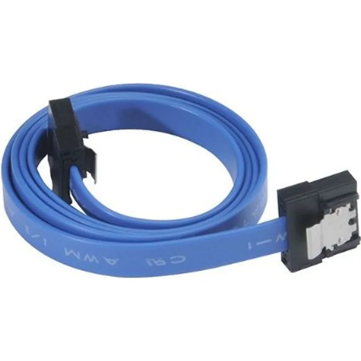 Akasa PROSLIM - Serial ATA-Kabel - Serial ATA 150/300/600 - Serial ATA, 7-polig - Serial ATA, 7-polig - 50cm - verriegelt - Blau (AK-CBSA05-50BL)