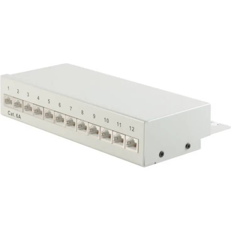 S-Conn 75077 - Cat6a - RJ-45 - Cat6a - Grau - Metall - 212 mm (75077)