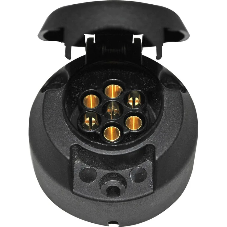 Steckdose 7-polig 12 Volt aus Kunststoff
