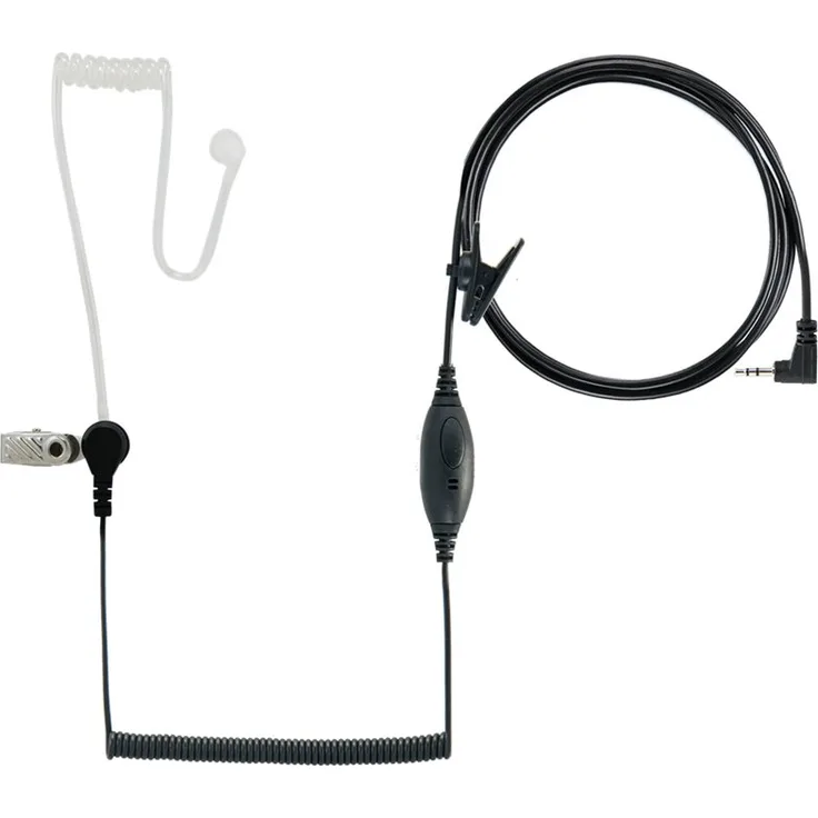 Cobra GA-SV01 Überwachungs-Kopfbügelmikrofon mit PTT-Taste (Push to Talk), kompatibel mit Cobra microTalk Funkgeräten - schwarz