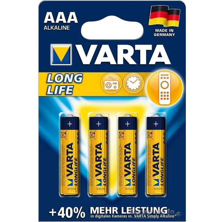 Varta 4103 Longlife (AAA 4B) – Bild 1