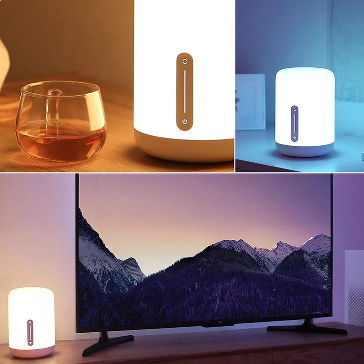 Xiaomi Mi Smart Bedside Lamp 2 Nachttisch-, Stimmungs- & Ambientelampe (Dimmbar, 16 Mio. Farben frei wählbar, iOS/Android, Appverbindung via Mi Home App, unterstützt Sprachassistenten) – Bild 4