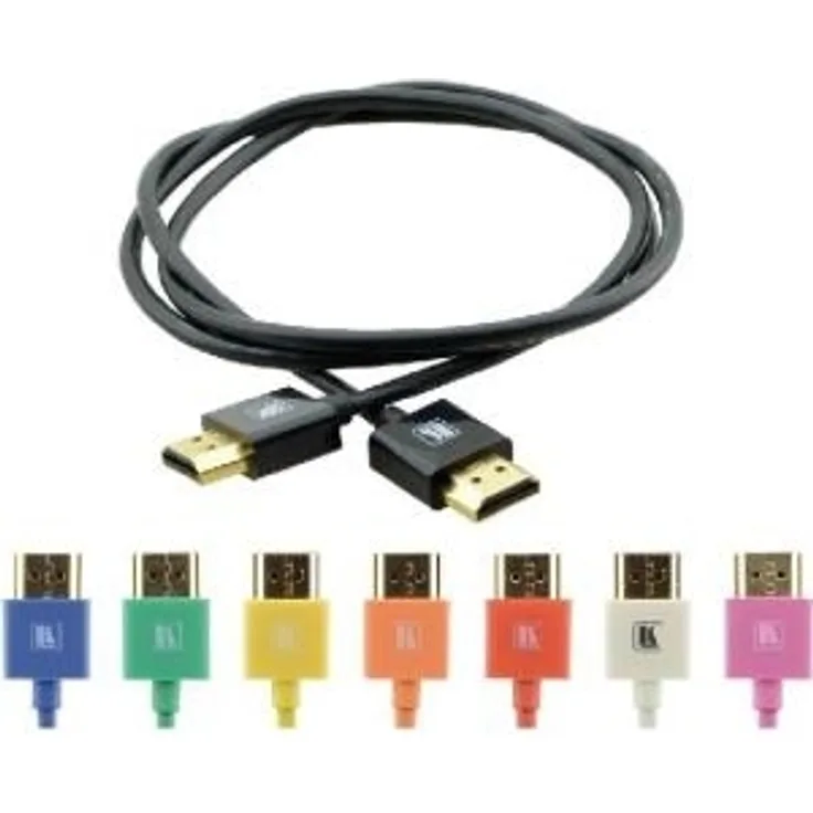 Kramer C-HM/HM/PICO Series C-HM/HM/PICO/BK-1 - HDMI mit Ethernetkabel - HDMI (M) bis HDMI (M) - 30 cm - Schwarz - 4K Unterstützung