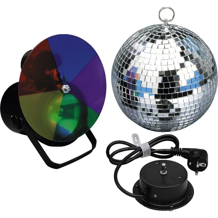 Monacor LE-3SP Set mit Diskokugel