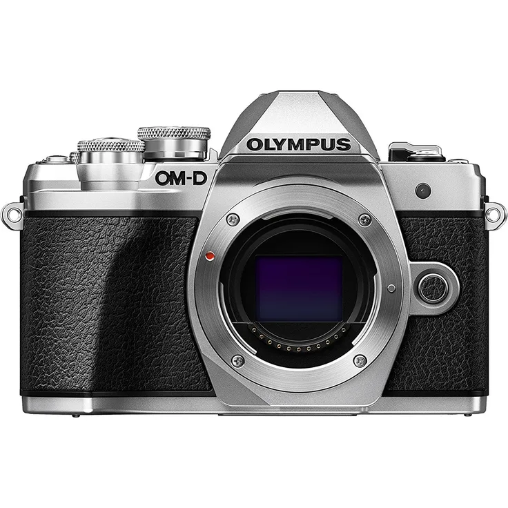 Olympus OM-D E-M10 Mark III Micro Four Thirds Systemkamera, 16 Megapixel, Bildstabilisator, elektronischer Sucher, 4K-Video, silber