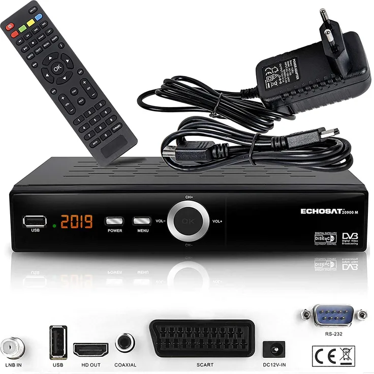 Echosat HD-Line 20900 M DVB-S/S2, HDMI, EPG, schwarz