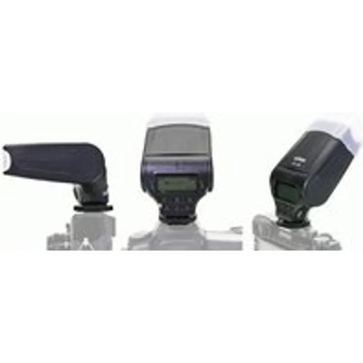 Dörr 370304 Systemblitzgerät DAF-320 für Olumpus/Panasonic Kamera (Leitzahl 32, TTL-Blitzautomatik, Stroboskopfunktion, Diffusorvorsatz, Tasche/Standfuß)