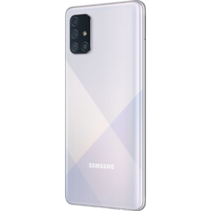 Samsung Galaxy A71 Smartphone 17cm (6,7 Zoll) SAMOLED-Display, 128GB interner Speicher, Nano-SIM, Android, Prism Crush Silver – Bild 4