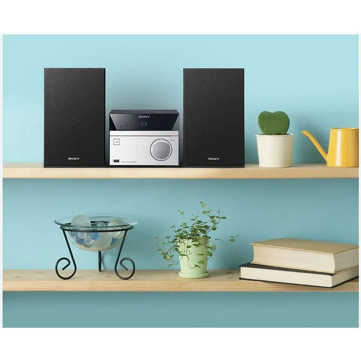 Sony CMT-SBT20B Micro-Systemanlage (Kompakte Design, CD, FM - DAB+ Tuner, RDS, USB-Eingang, Bluetooth, NFC) silber - Preisvergleich – Bild 5