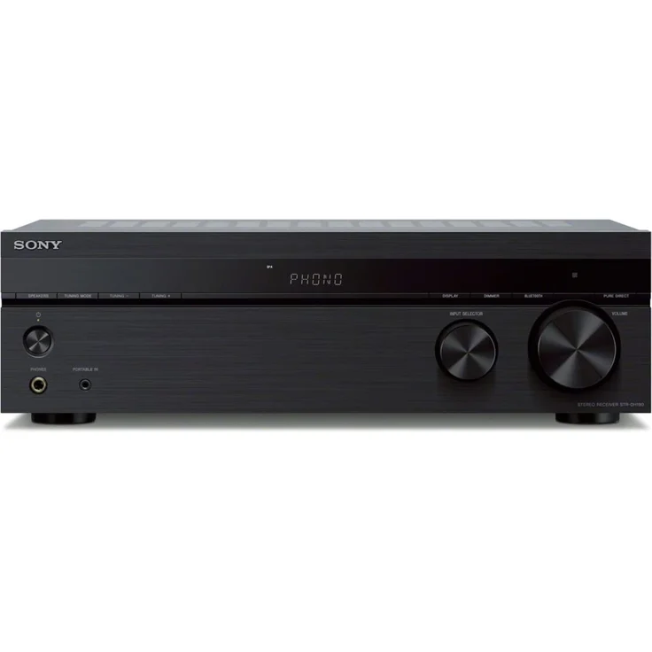 Sony STR-DH190 Verstärker (2-Kanal, Verbindung mit Smartphone und Bluetooth, Phono Input für Plattenspieler) schwarz – Bild 1