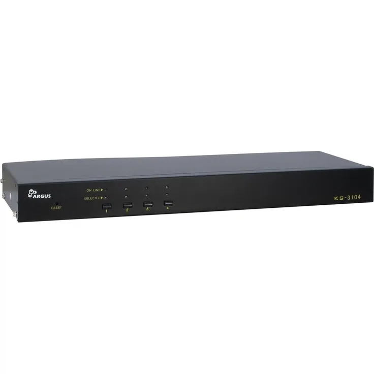 Inter-Tech 88887163 IPC KVM Switch KS-3104 Rackmount