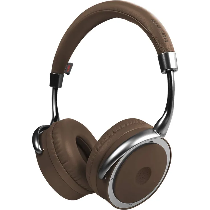 SBS S.p.a. TTHEADPHONEBTSLIDEB Stereo Wireless Kopfhörer mit Microphone und Sliding Integrated Controls braun