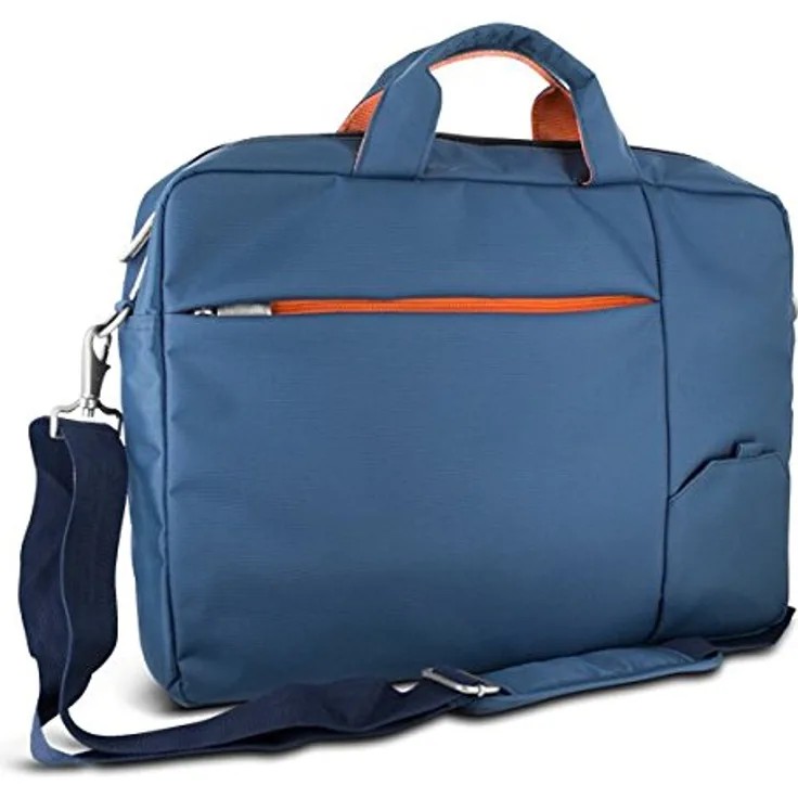 Atlantis Land P004-S410-A6-16 Notebooktasche 39,6 cm (15.6 Zoll) Aktenkoffer Blau, Orange - Notebooktaschen (Aktenkoffer, 39,6 cm (15.6 Zoll), Schultergurt, Blau, Orange)