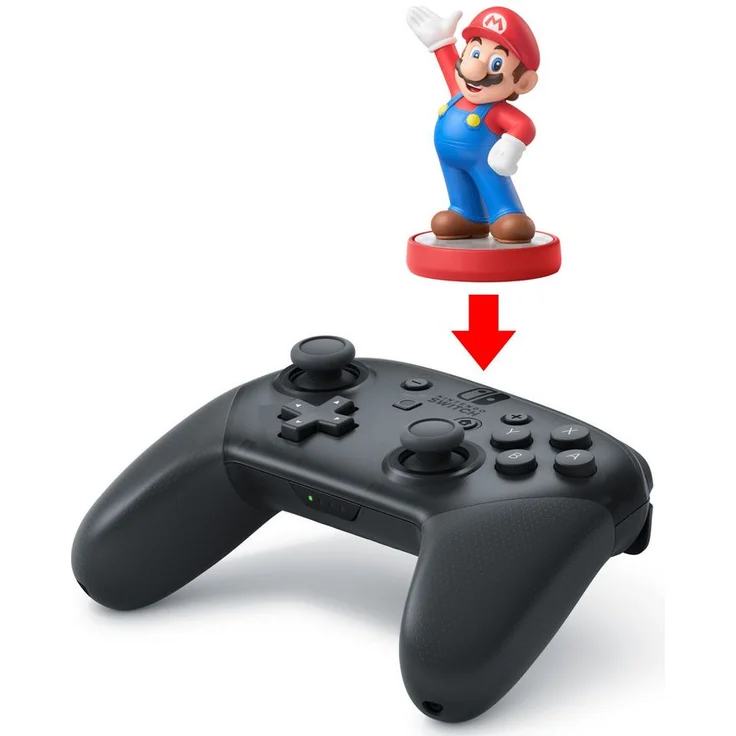 Nintendo Pro Controller, Schwarz (2510466) (Switch) – Bild 2
