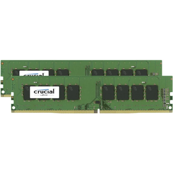 Crucial CT2K8G4DFS824A 16GB Kit (8GB x2) Speicher (DDR4, 2400 MT-s, PC4-19200, Single Rank x 8, DIMM, 288-Pin) - Preisvergleich – Bild 1