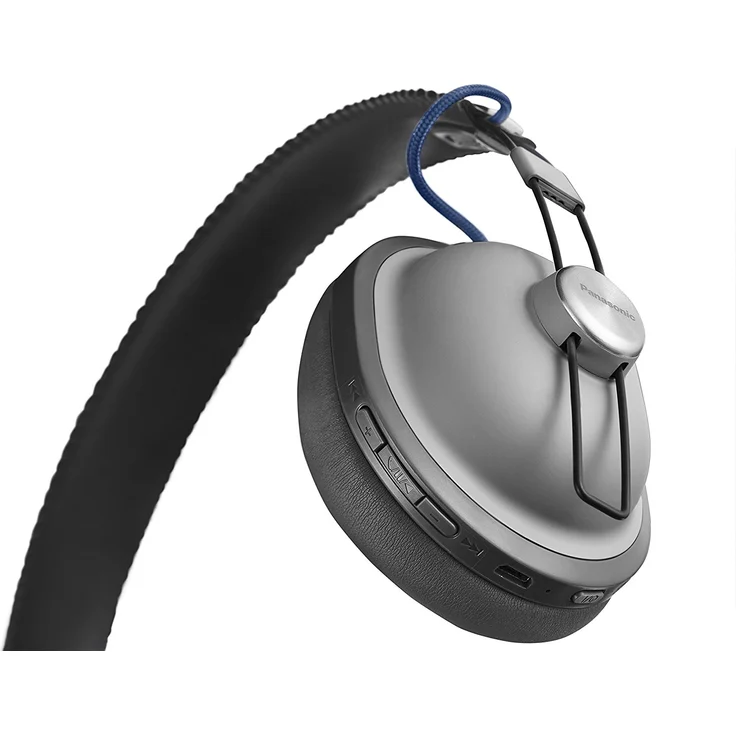 Panasonic RP-HTX80B Over-Ear-Kopfhörer, mit Bluetooth, Mikrofon, grau – Bild 6