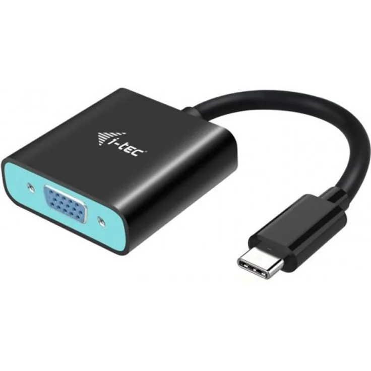 i-tec USB-C auf VGA Adapter, 1x VGA Full HD bis zu 1920 x 1080p-60 Hz, kompatible mit Thunderbolt 3