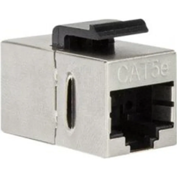 LogiLink Cat.5e Keystone Kupplung 2 x RJ45 STP 14,5 mm breit Metallgehäuse geschirmt