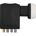 TechniSat Satman850 Plus Parabola 85cm Con Quad-LNB – HDTV, UHD, 4K, 3D, Cavo 10m