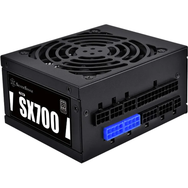 SilverStone Technology SST-SX700-PT - SFX Serie, 700W 80 Plus Bronze flüsterleises PC-Netzteil mit 92 mm-Lüfter