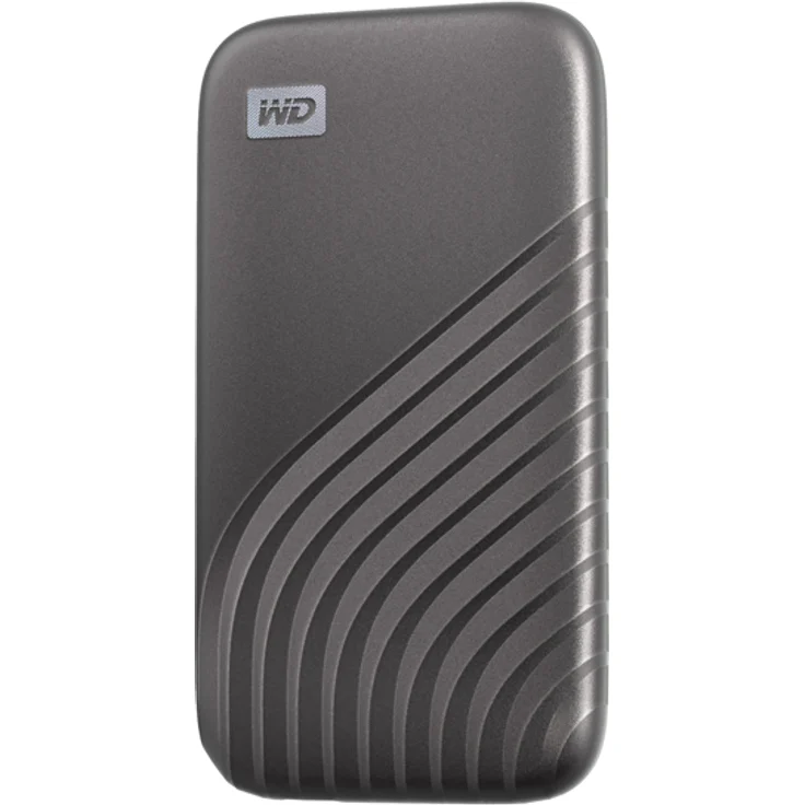 WD My Passport SSD WDBAGF0020BGY - Solid-State-Disk - verschlüsselt - 2 TB - extern (tragbar) - USB 3.2 Gen 2 (USB-C Steckverbinder) - 256-Bit-AES - Space-grau (WDBAGF0020BGY-WESN) – Bild 2