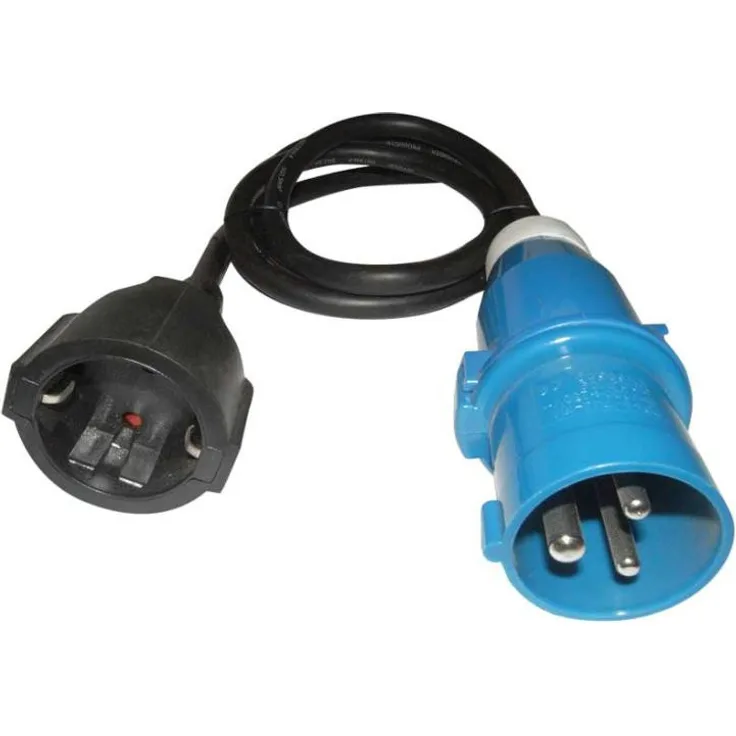 E-Stecker Schuko-Gummikupplung 1,5 Meter