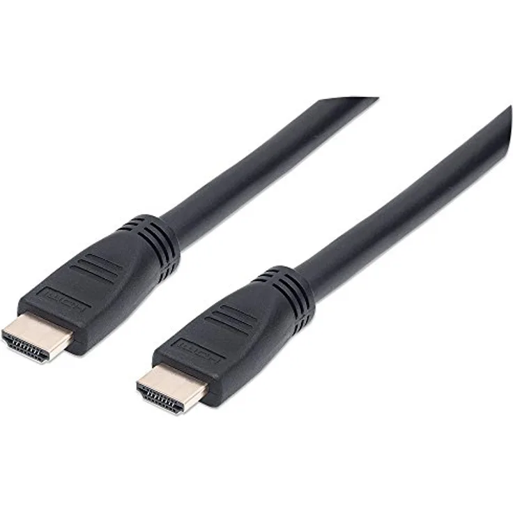 Manhattan 353977 Intellinet High Speed HDMI-Kabel mit Ethernet-Kanal, 10m, geschirmt (CL3-zertifiziert für Wandinstallationen) schwarz