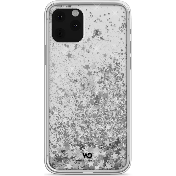 Cover Sparkle für Apple iPhone 11, Silver Stars